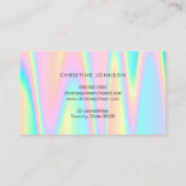 pastelのロゴはiridescenceをシミュレートした 名刺 (裏面)