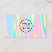 pastelのロゴはiridescenceをシミュレートした 名刺 (正面)