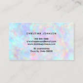 pastelのロゴ抽象芸術背景 名刺 (裏面)