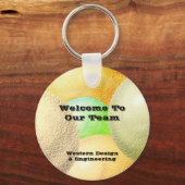 Pastelの従業員の評価へようこそ キーホルダー (正面)