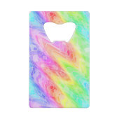 Pastelカラフルが渦抽象芸術ガーリー クレジットカード栓抜き (正面)