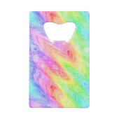 Pastelカラフルが渦抽象芸術ガーリー クレジットカード栓抜き (裏面)