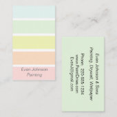 Pastelサン絵を描プル名刺 名刺 (正面/裏面)