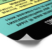 Pastelジョブ必要要員採用の広告禁止 ポスター (角)