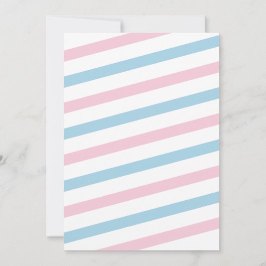 Pastelスクープのアイスクリームジェンダーリビールとは 招待状 (裏面)