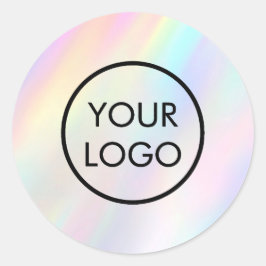 pastelテクスチャのロゴクラシックラウンドステッカー ラウンドシール