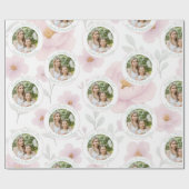 Pastelフローラ背景(写真と文字) | ラッピングペーパー (フラット)