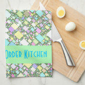 Pastelミパーソナライズされたニボックス抽象芸術 キッチンタオル (四つ折り)