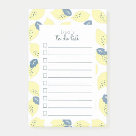 PastelレモンパターンTo Do List It Notes ポストイット