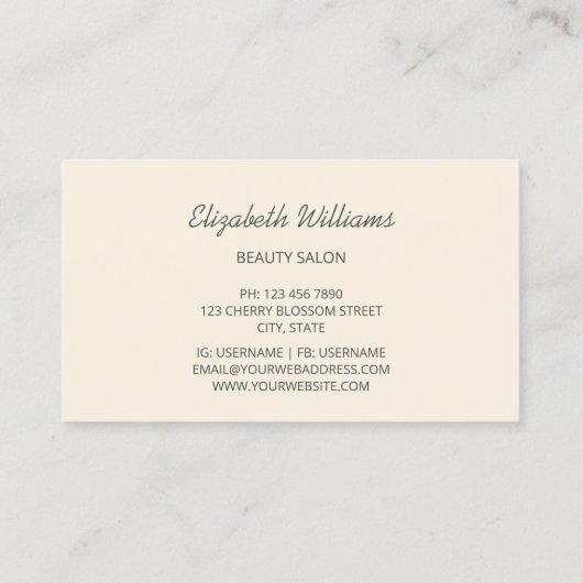 Pastel 3D Roses 名刺 (裏面)