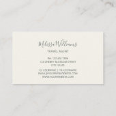 Pastel 3D Roses Logo 名刺 (裏面)