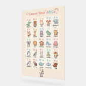 Pastel ABC Animals Poster for Kids アクリルサイン (傾斜)