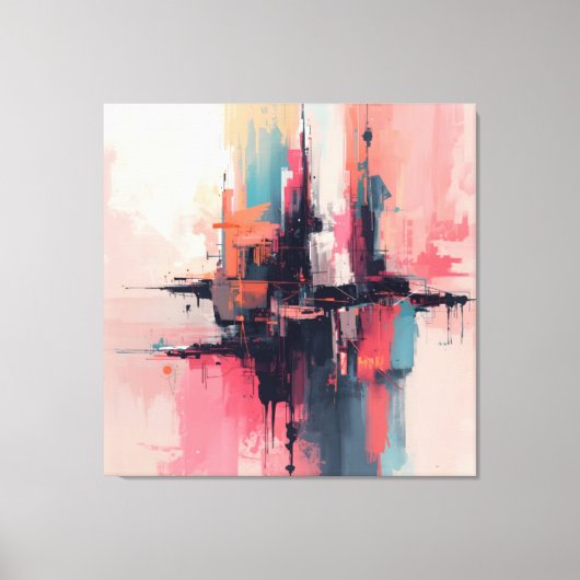 Pastel Abstract 1 キャンバスプリント (正面)