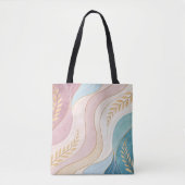 Pastel Abstract Feminine Full-Print Tote Bag トートバッグ (正面)