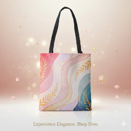 Pastel Abstract Feminine Full-Print Tote Bag トートバッグ