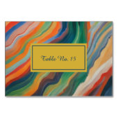 pastel abstract marble african destination  テーブルナンバー (正面)