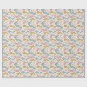 Pastel Abstract Organic Shapes Pattern  ラッピングペーパー (フラット)