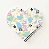 Pastel Abstract Shapes Pattern Design ノートブック (裏面)