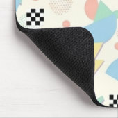 Pastel Abstract Shapes Pattern Design マウスパッド (コーナー)