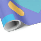 Pastel Abstract Shapes Pattern Design ラッピングペーパー (ロールコーナー)