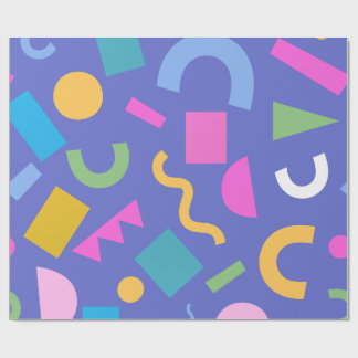 Pastel Abstract Shapes Pattern Design ラッピングペーパー