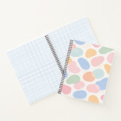 Pastel Abstract Shapes Spiral Notebook ノートブック (内部)