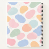 Pastel Abstract Shapes Spiral Notebook ノートブック (裏面)