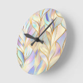 Pastel Abstract Wall Clock ラウンド壁時計 (傾斜)