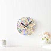 Pastel Abstract Wall Clock ラウンド壁時計 (ホーム)