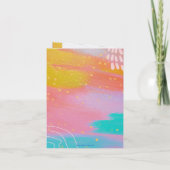 Pastel Abstract Wonderful Counselor Christmas Card カード (裏面)