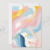 Pastel Adult Birthday Paint and Sip Invitation 招待状 (裏面)