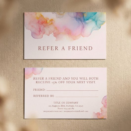 Pastel Alcohol Ink Blush Watercolor 紹介カード