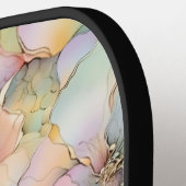 Pastel Alcohol Ink Floral Personalized ピックルボールラケット (左詳細)