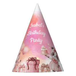 Pastel Animal Birthday Party Hat パーティーハット