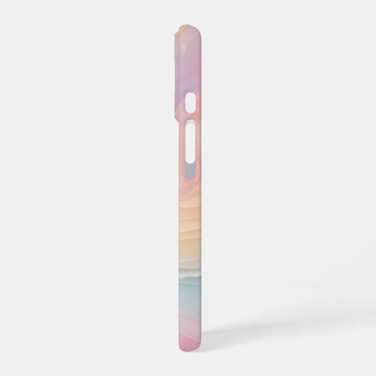 Pastel Aurora Swirl Phone Case iPhone 16ケース (左側面)