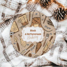 Pastel Bakery Branding ペーパープレート