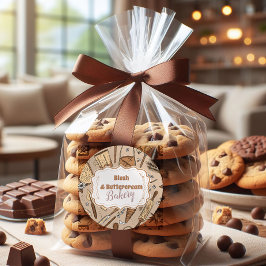 Pastel Bakery Branding ラウンドシール