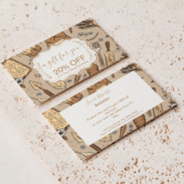 Pastel Bakery Branding 割引カード