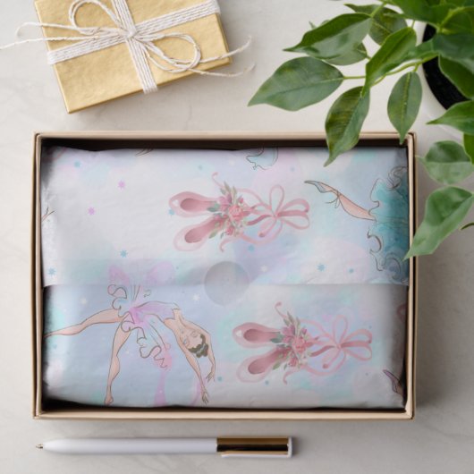 Pastel Ballet Dancers  薄葉紙 (ギフト)