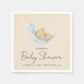 Pastel Balloon Baby Shower スタンダードカクテルナプキン (正面)