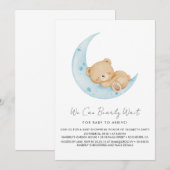 Pastel Balloon Baby Shower 招待状 (正面/裏面)