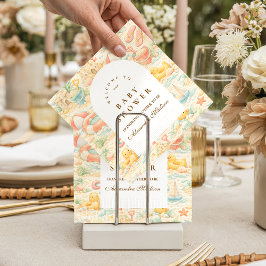 Pastel Beach Animals s Baby Shower スタンダードカクテルナプキン