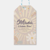 Pastel Birthday Girl Pink Thank You  ギフトタグ (正面)