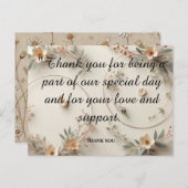 Pastel Blessings: A Heartfelt Thank You ポストカード (正面/裏面)