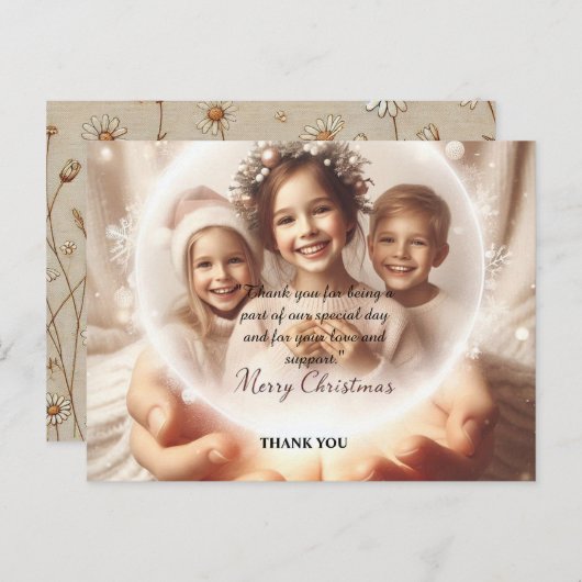 Pastel Blessings: A Heartfelt Thank You ポストカード (正面/裏面)