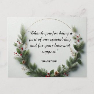 Pastel Blessings: A Heartfelt Thank You ポストカード