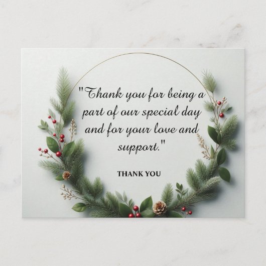 Pastel Blessings: A Heartfelt Thank You ポストカード (正面)