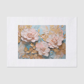 Pastel bloemen decoupage tissue papier 薄葉紙