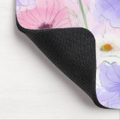 Pastel Bloom Flow Floral Mouse Pad マウスパッド (コーナー)
