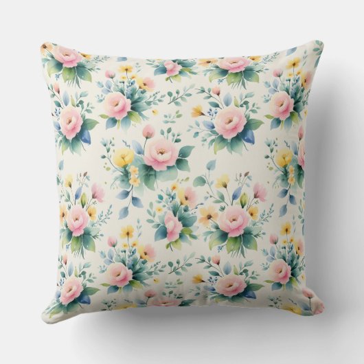 pastel blossom field クッション (裏面)